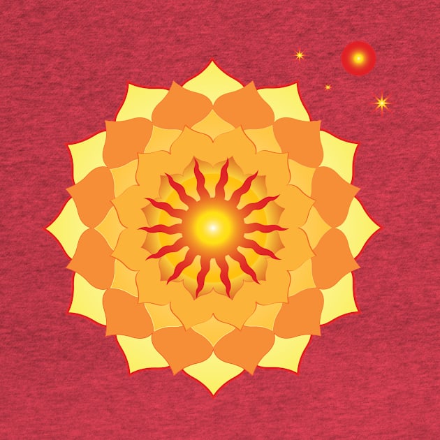 Red Sun Mandala by emma17